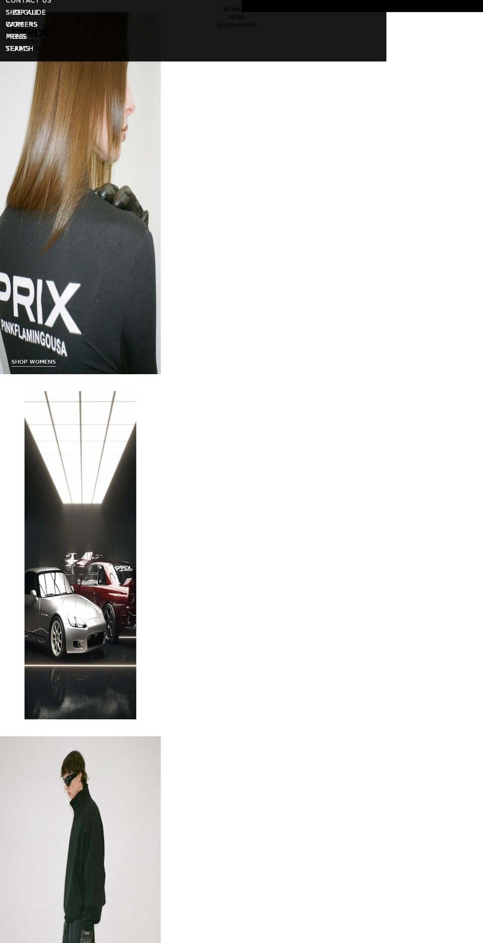 prixworkshop.com shopify website screenshot