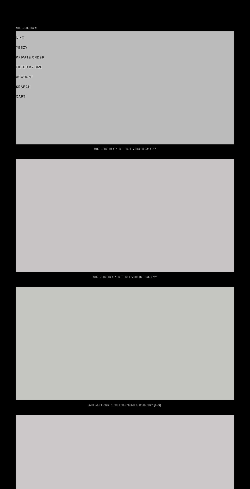 prizedwear.com shopify website screenshot