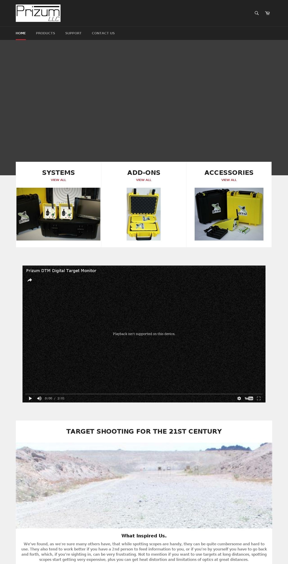 prizumllc.com shopify website screenshot