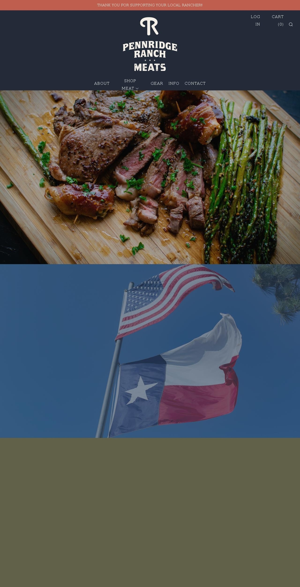 prmeats.com shopify website screenshot