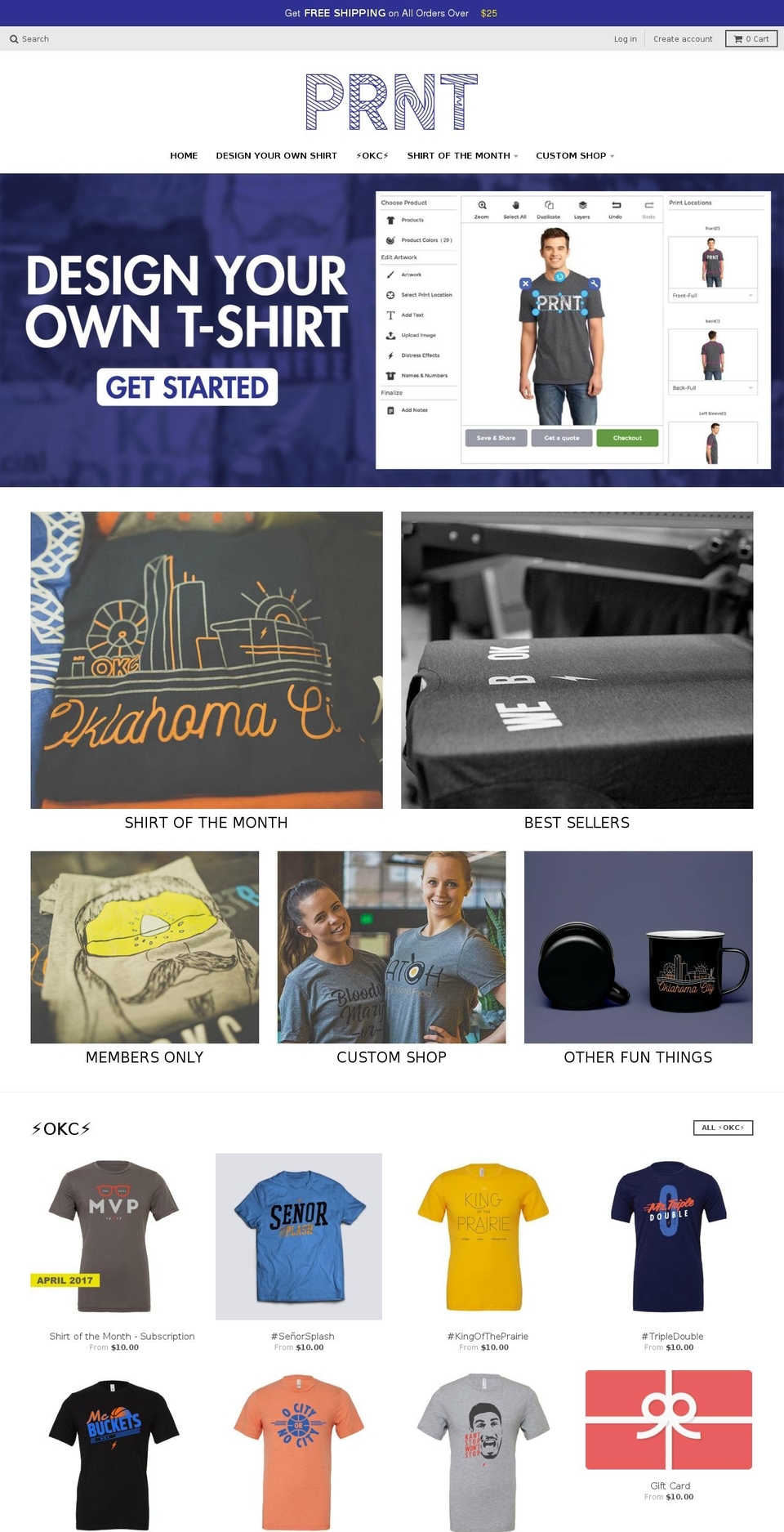 prnt.co shopify website screenshot