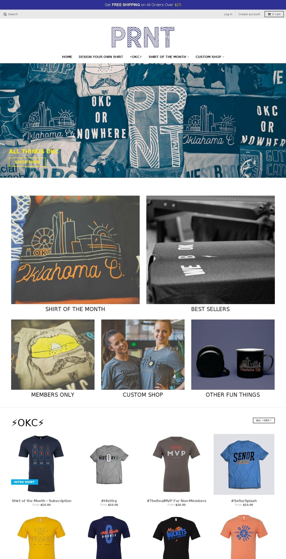 prnt.us shopify website screenshot