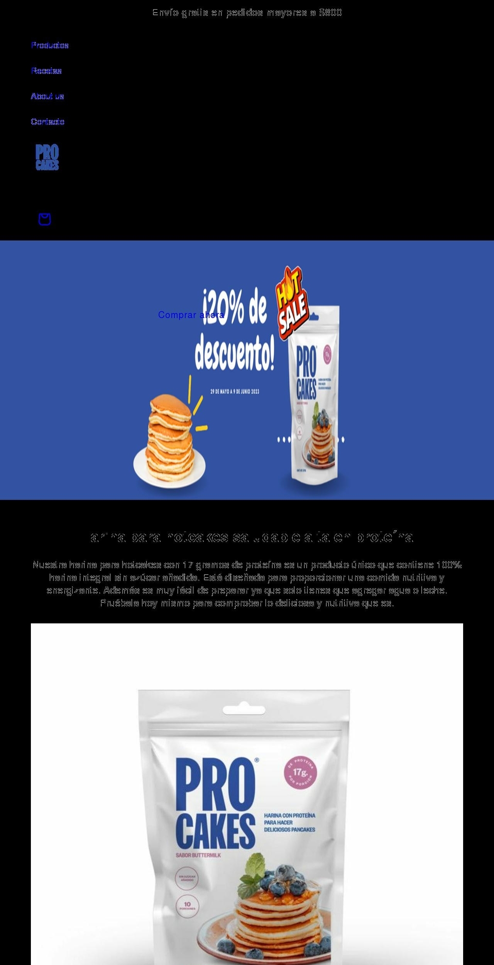 pro-cakes.com shopify website screenshot