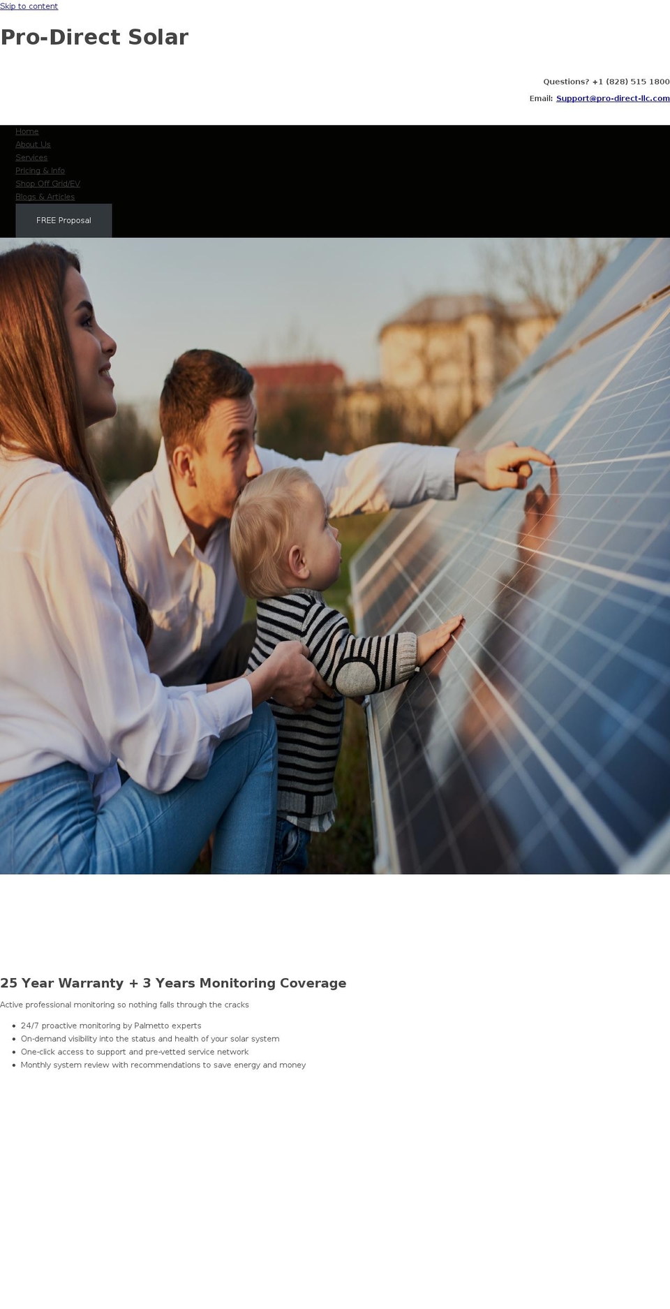 pro-direct-llc.com shopify website screenshot