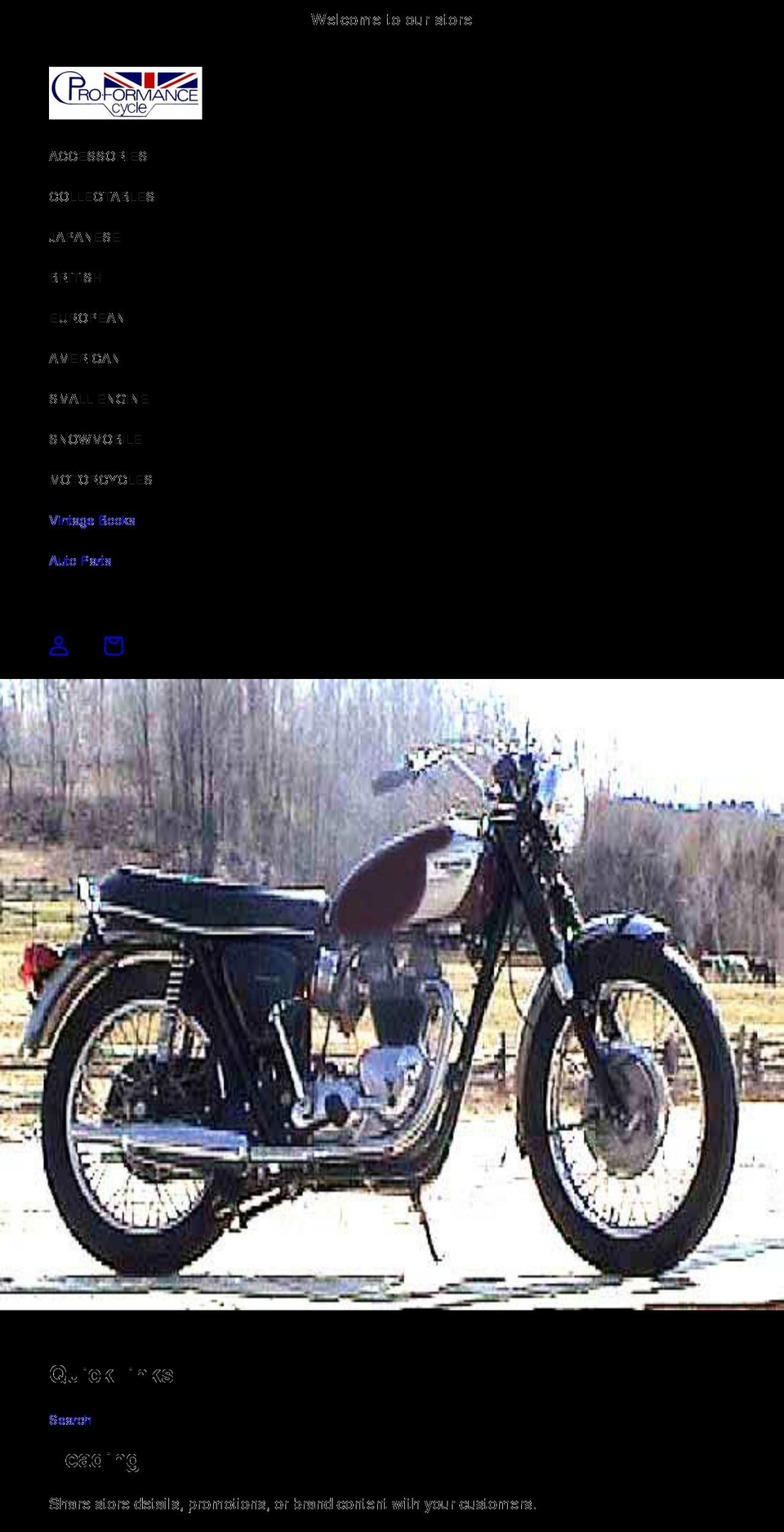 pro-formance-cycle.com shopify website screenshot