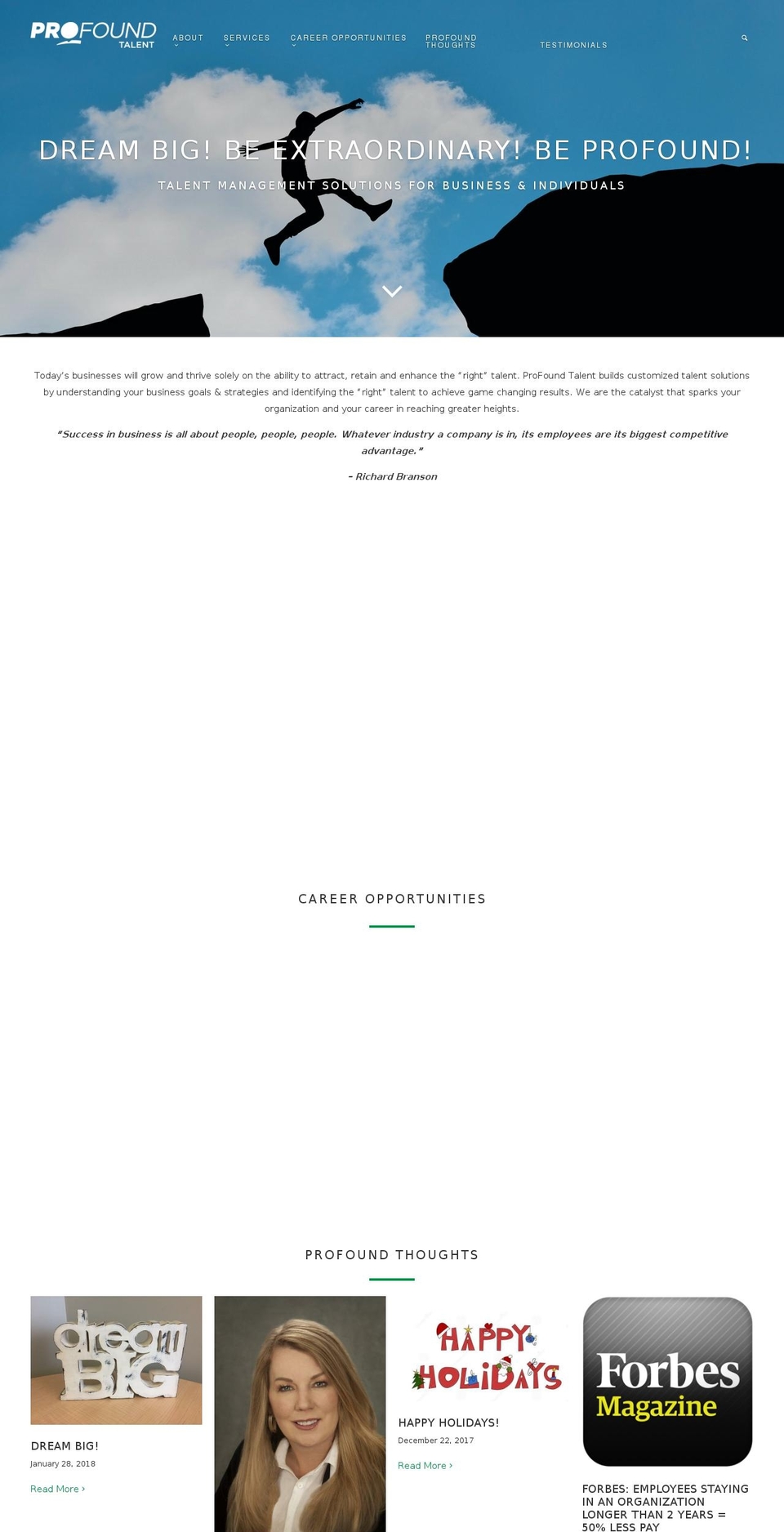 pro-foundtalent.com shopify website screenshot