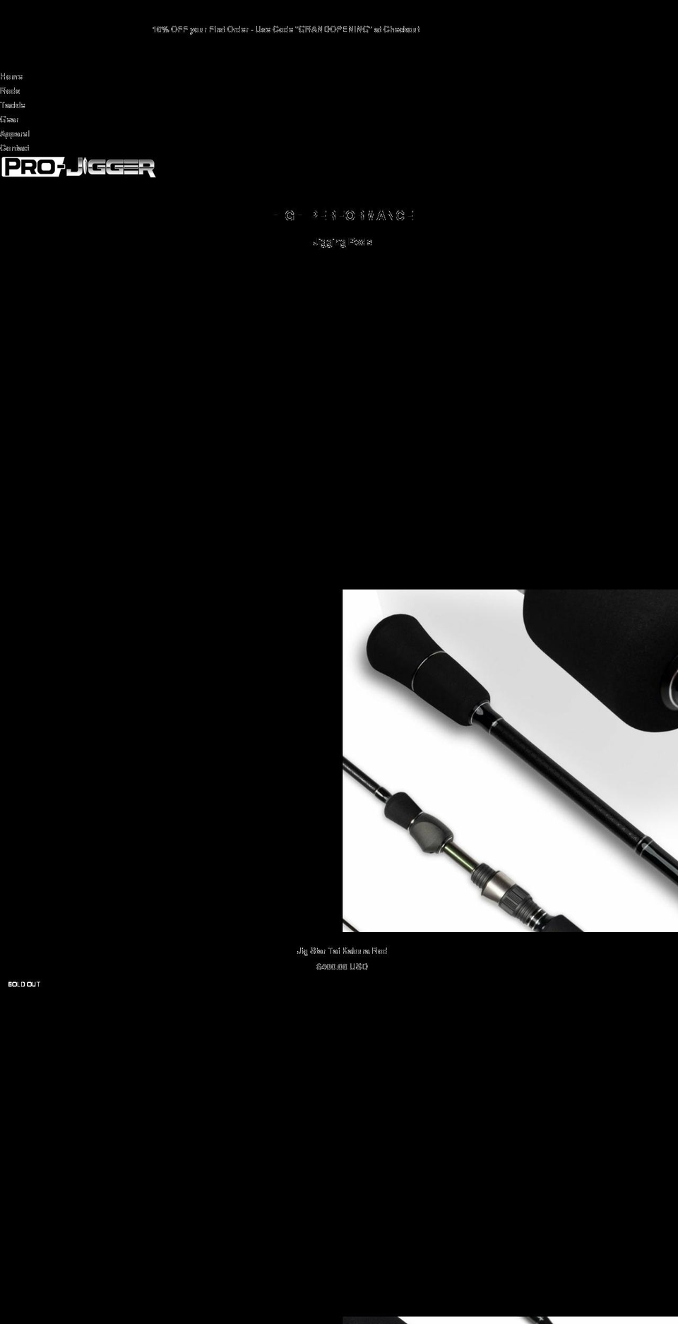 pro-jigger.com shopify website screenshot