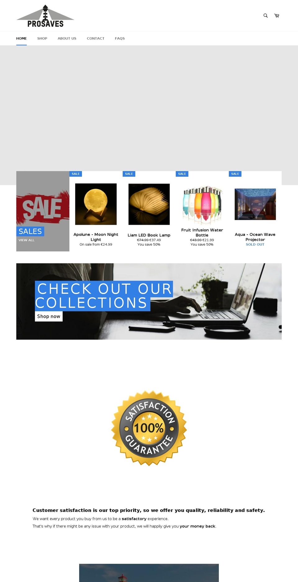 pro-saves.com shopify website screenshot