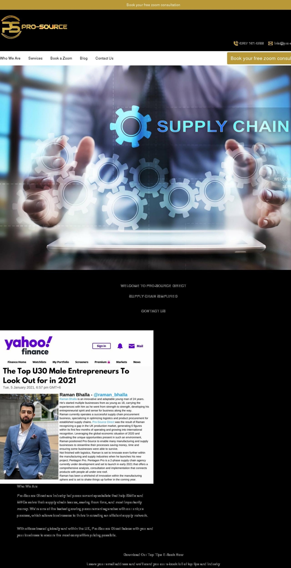 pro-source.net shopify website screenshot