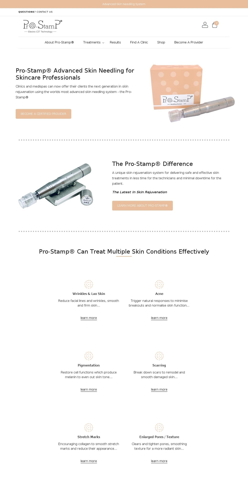 pro-stamp.com shopify website screenshot