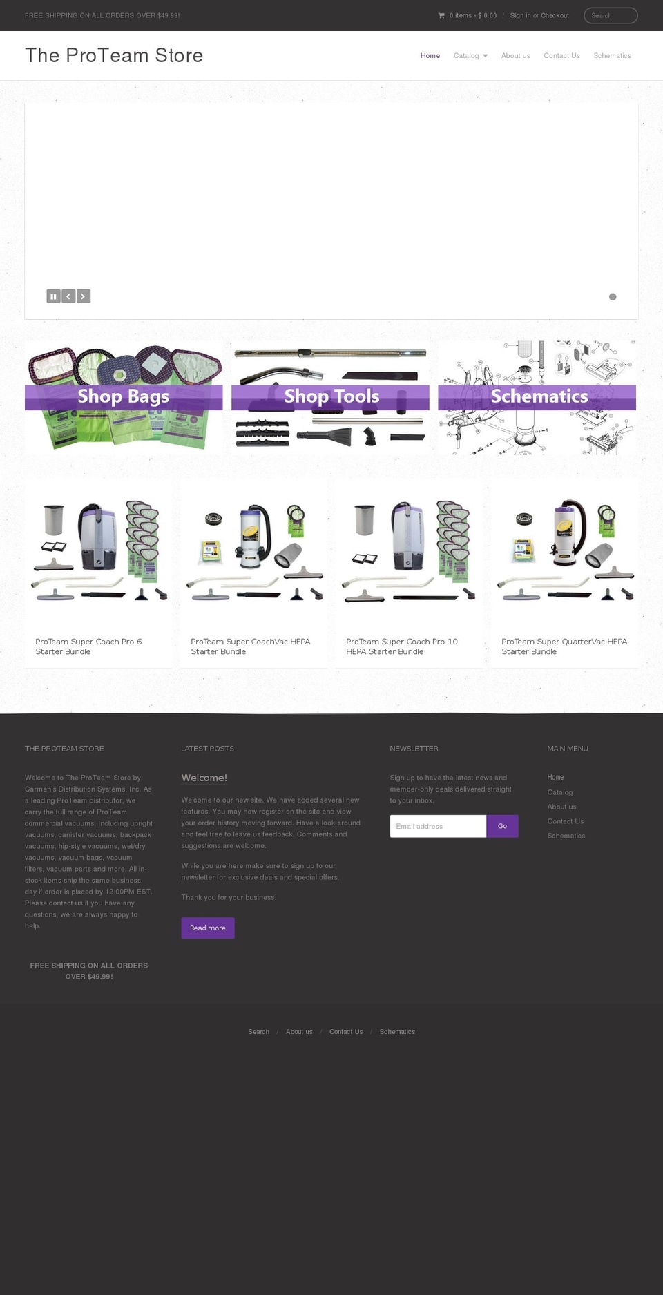 Providence Shopify theme site example pro-team-store.com