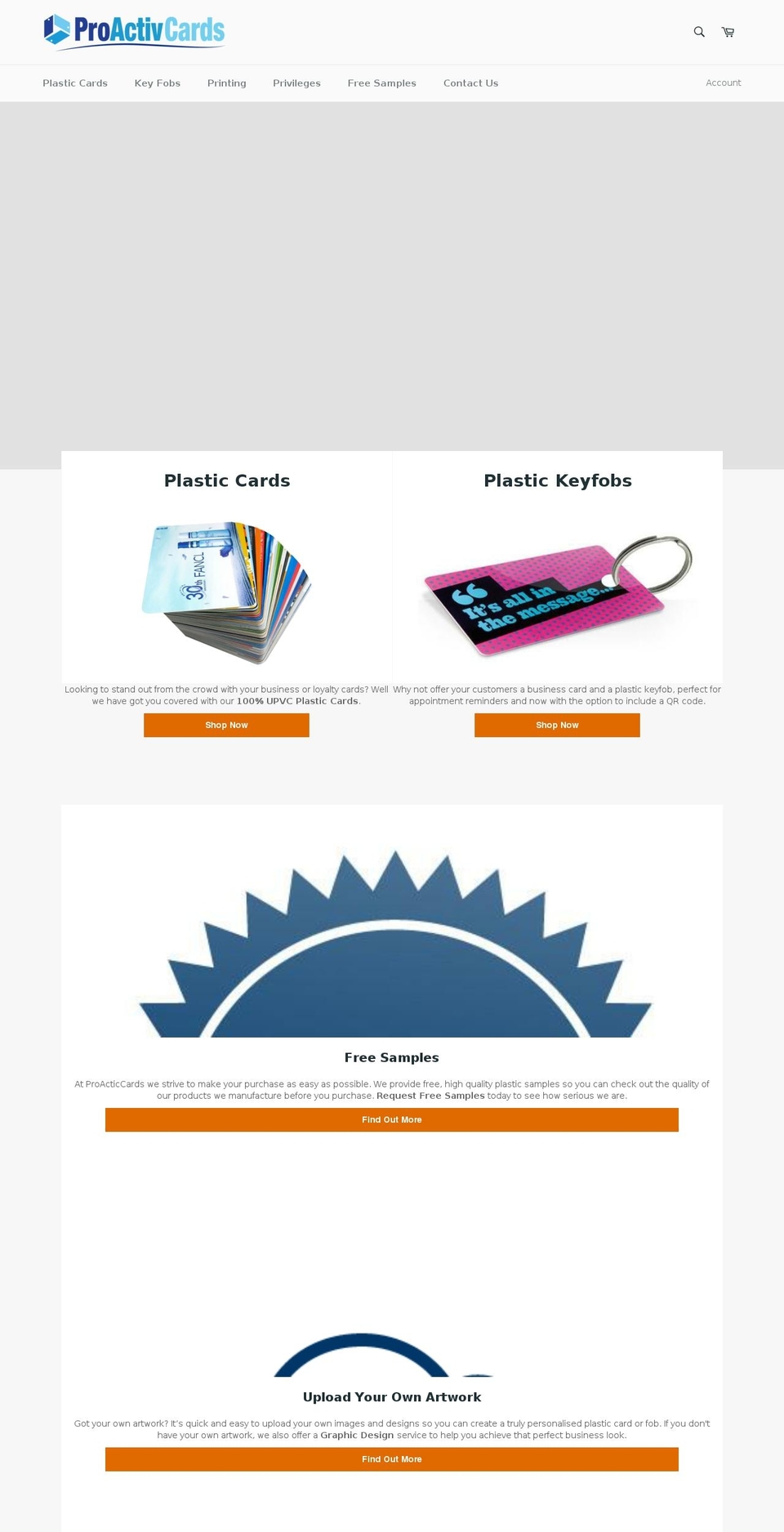 proactivcards.com — Shopify storefront screenshot