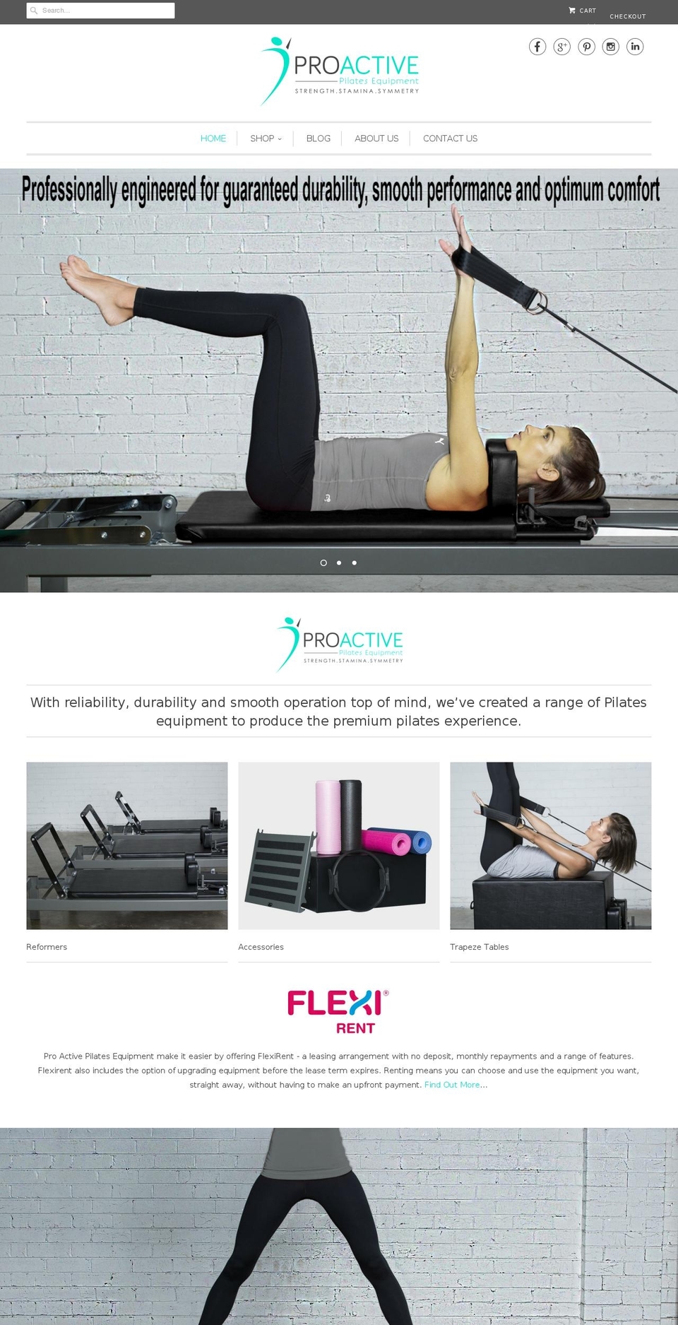 proactivepilatesequipment.com.au shopify website screenshot