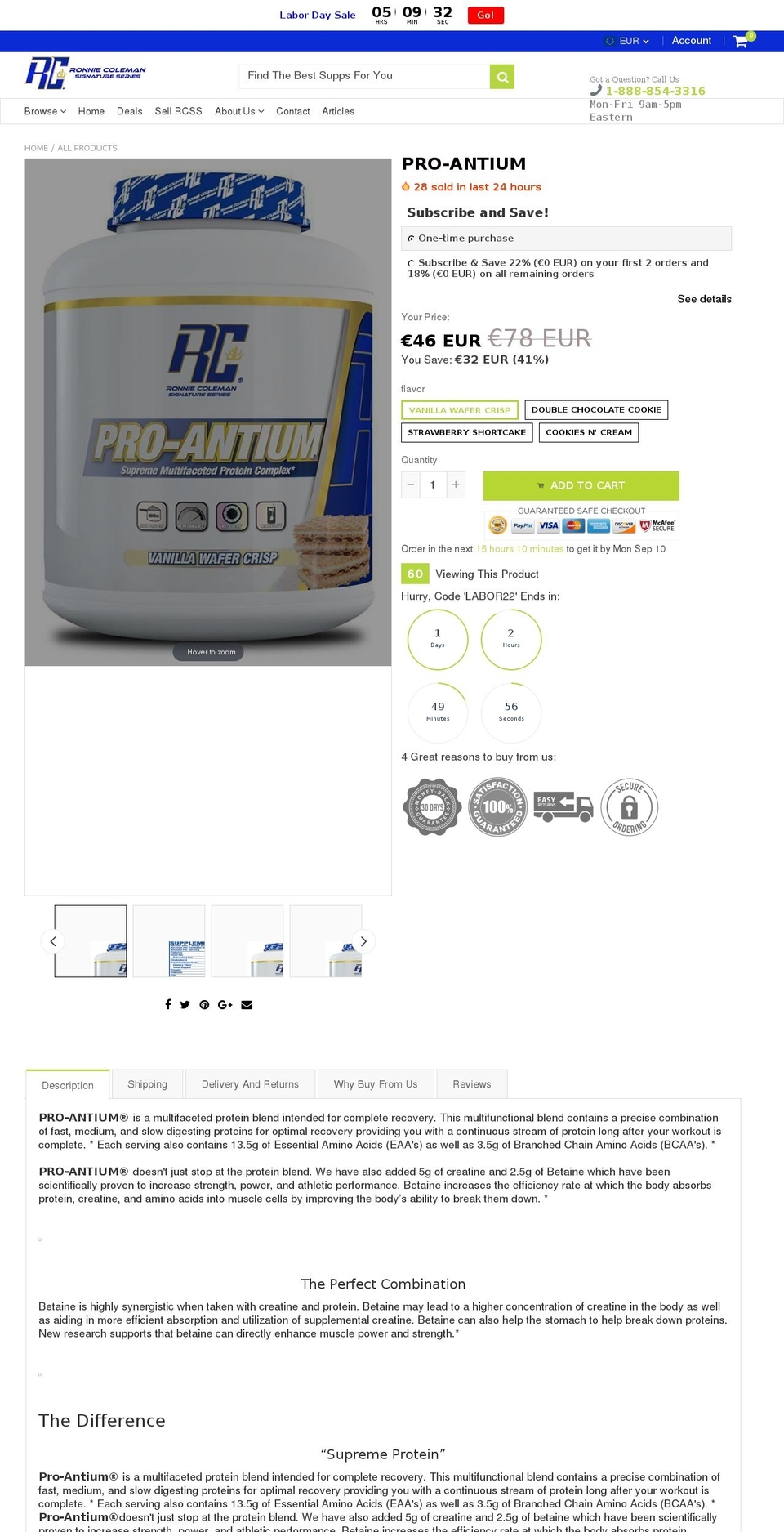 proantium.com — Shopify storefront screenshot