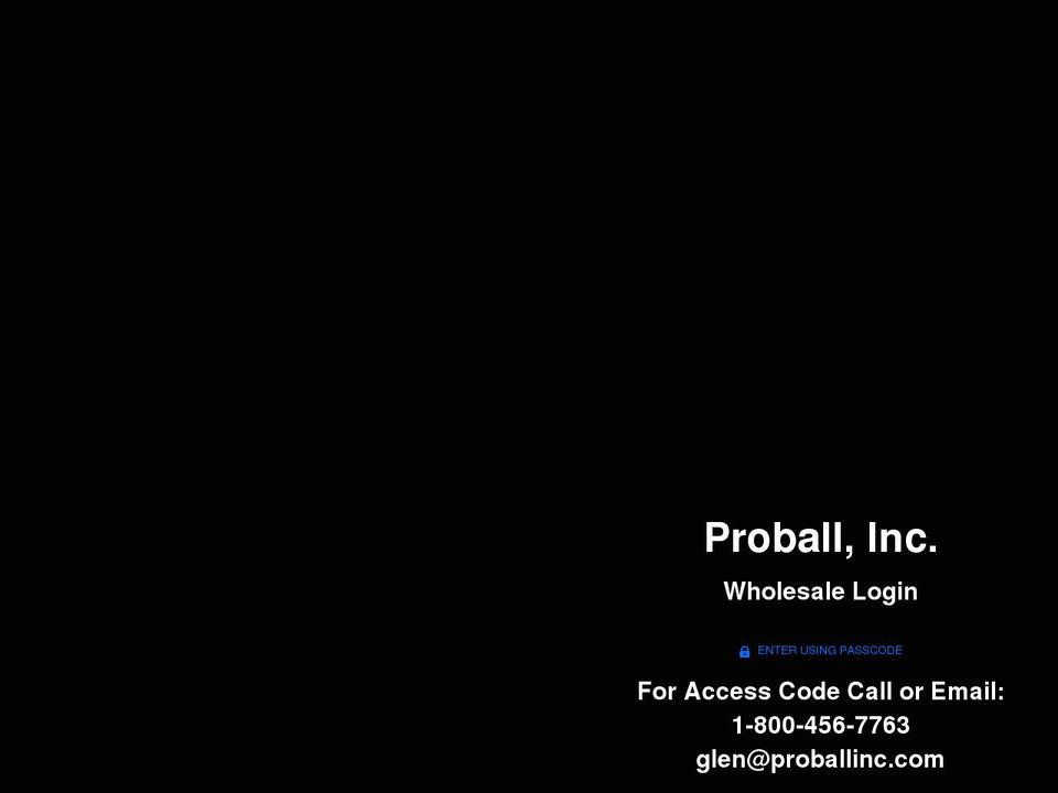 proballorders.com — Shopify storefront screenshot