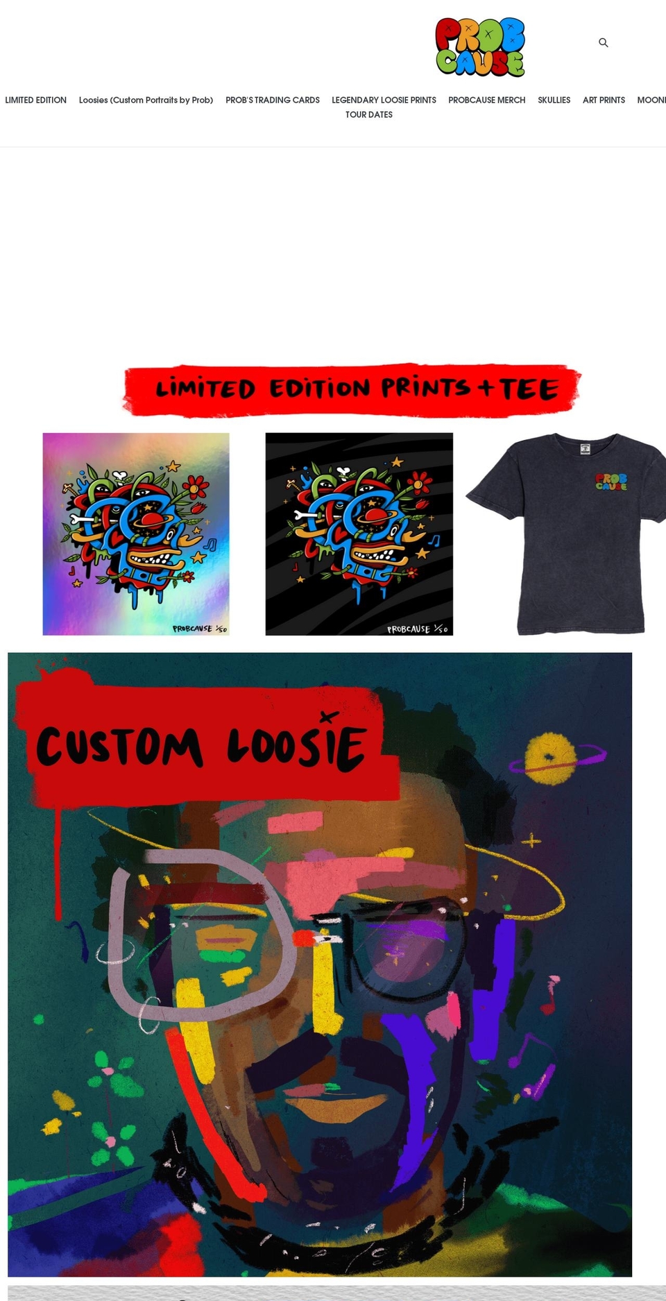 probcause.com shopify website screenshot