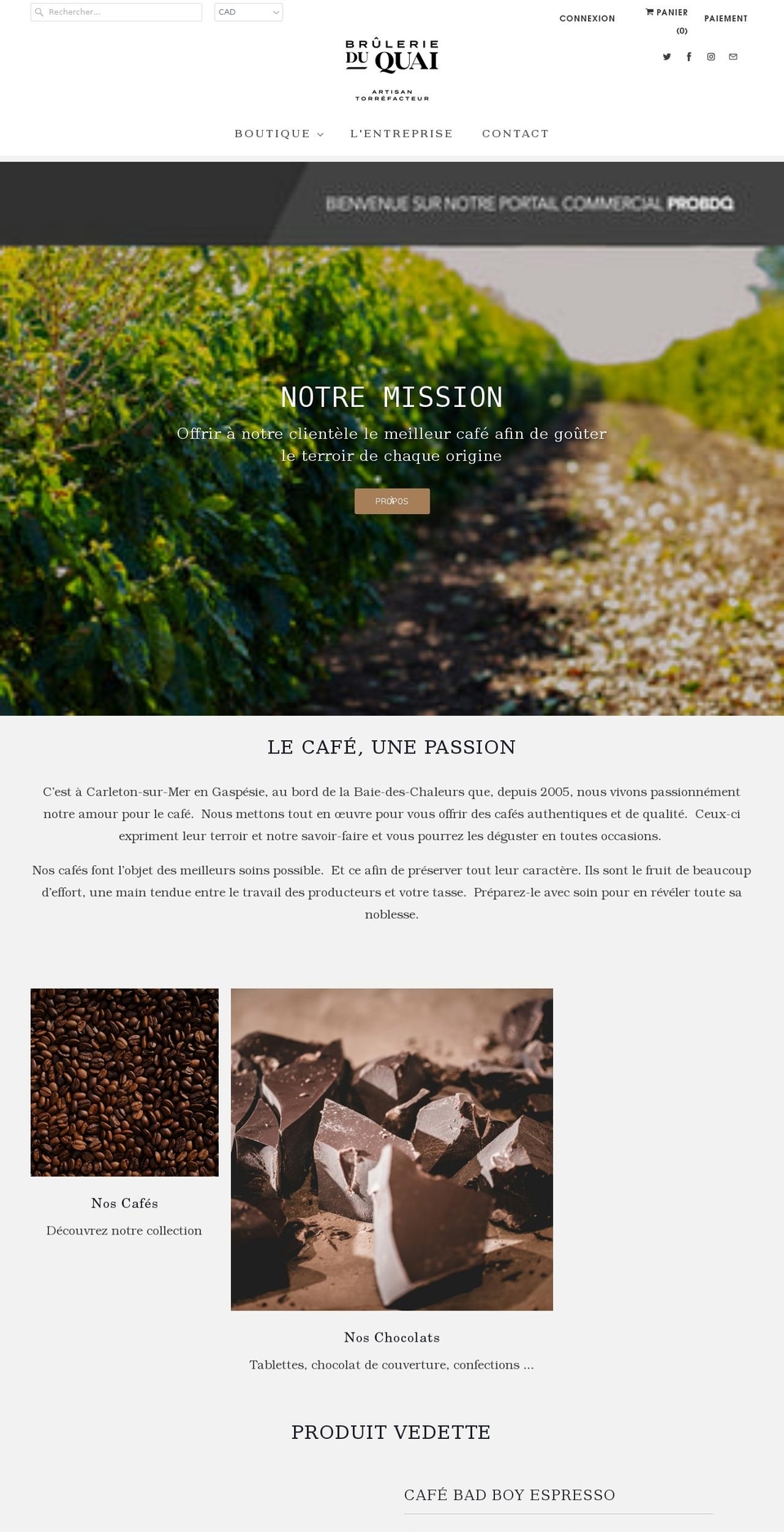 probdq.com shopify website screenshot