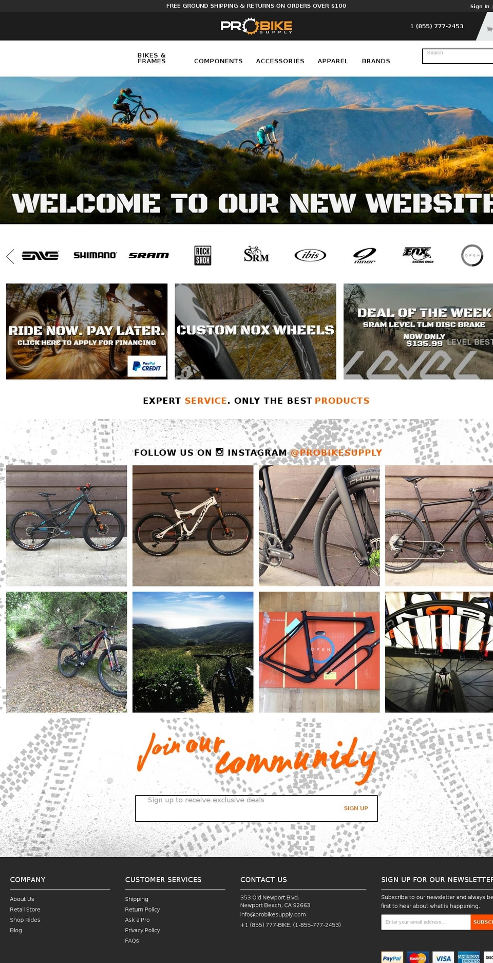 probikesupply.com shopify website screenshot