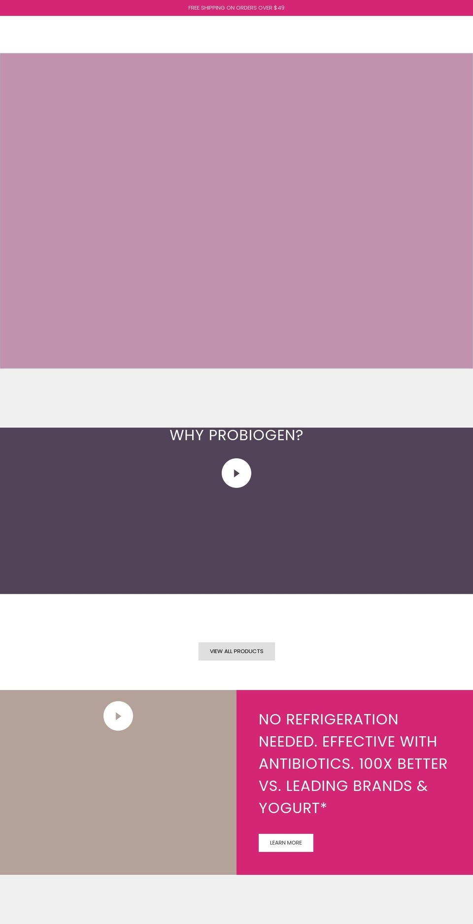 probiogen.com shopify website screenshot
