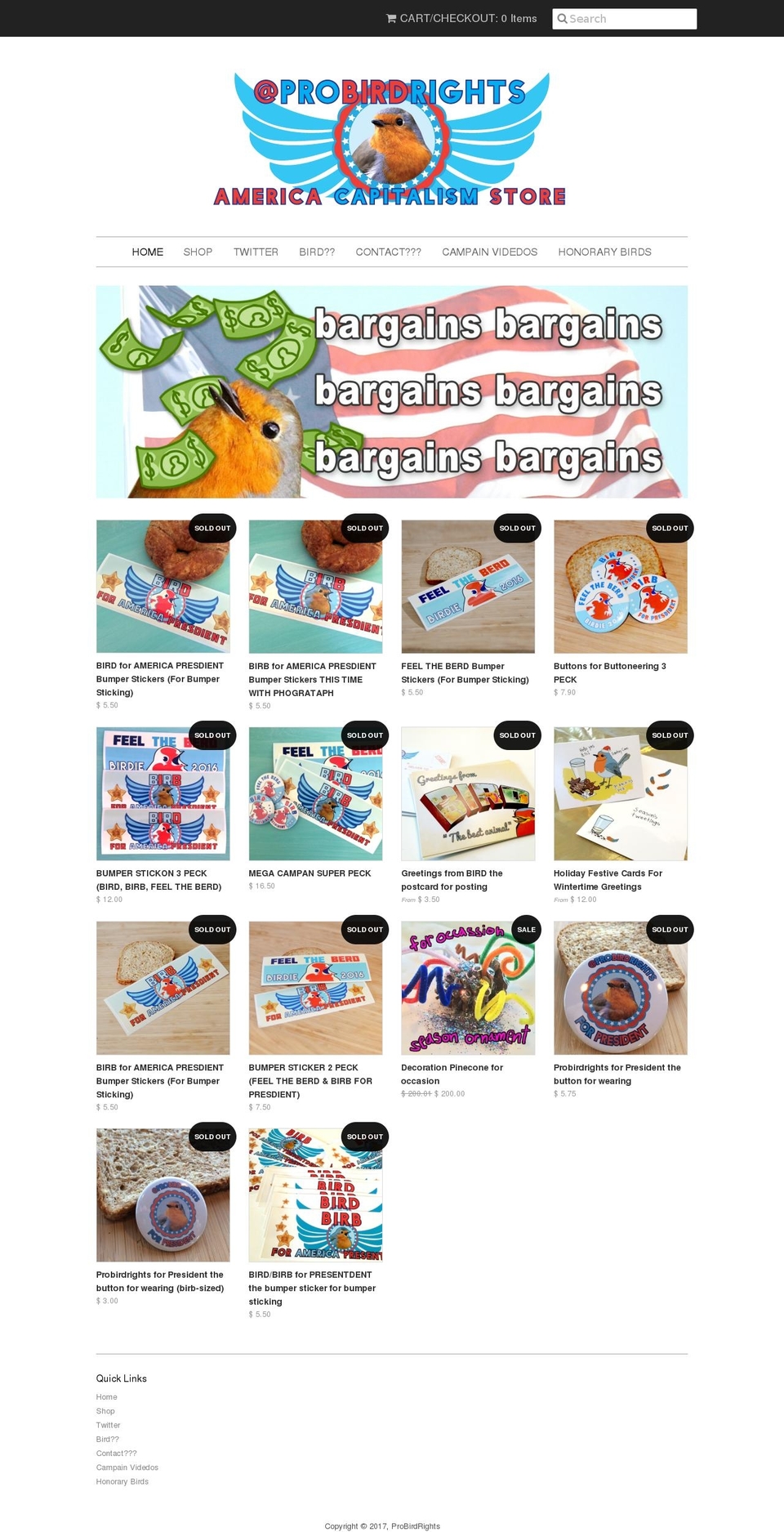 probirdrights.com shopify website screenshot