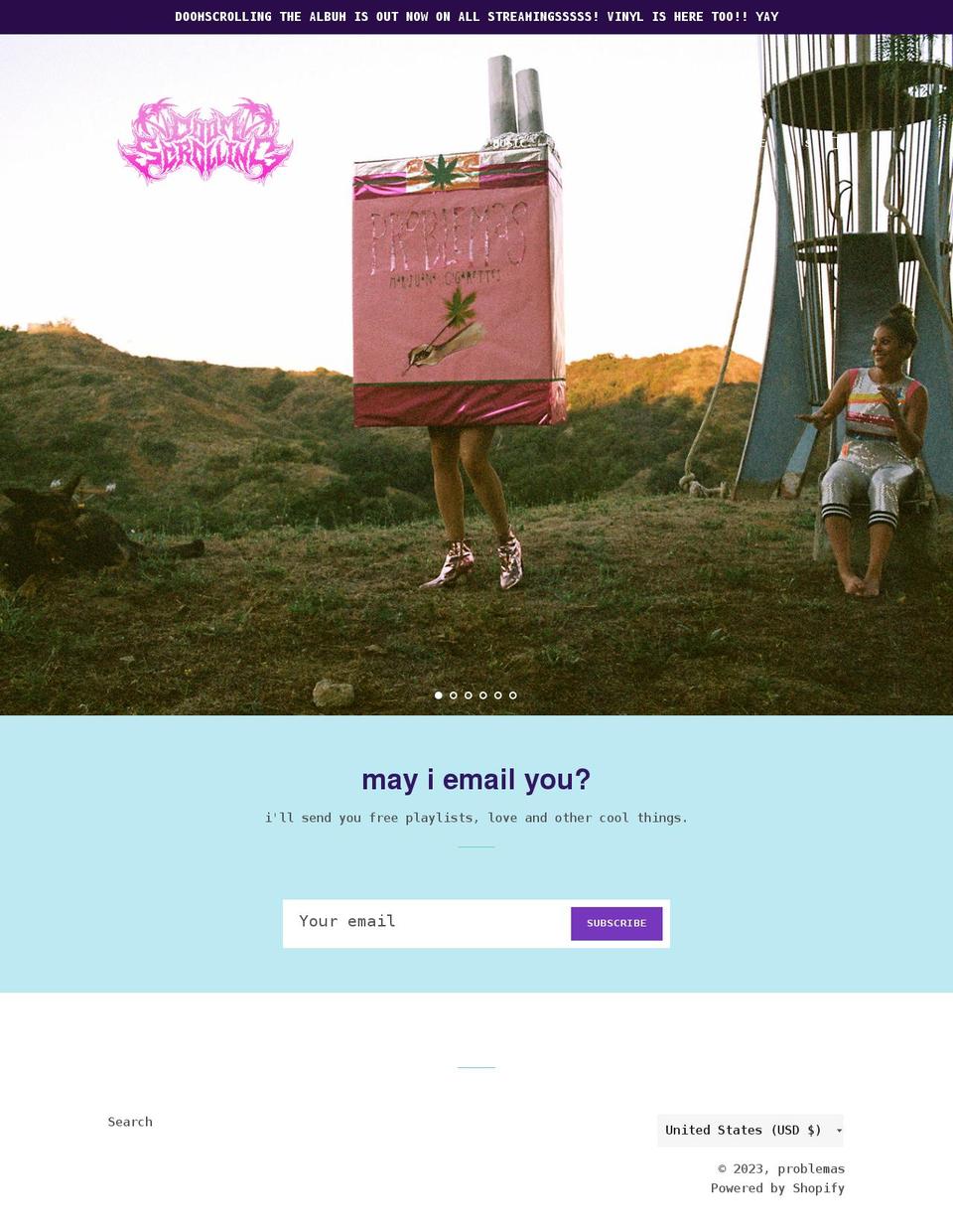 problemasproblemas.com shopify website screenshot