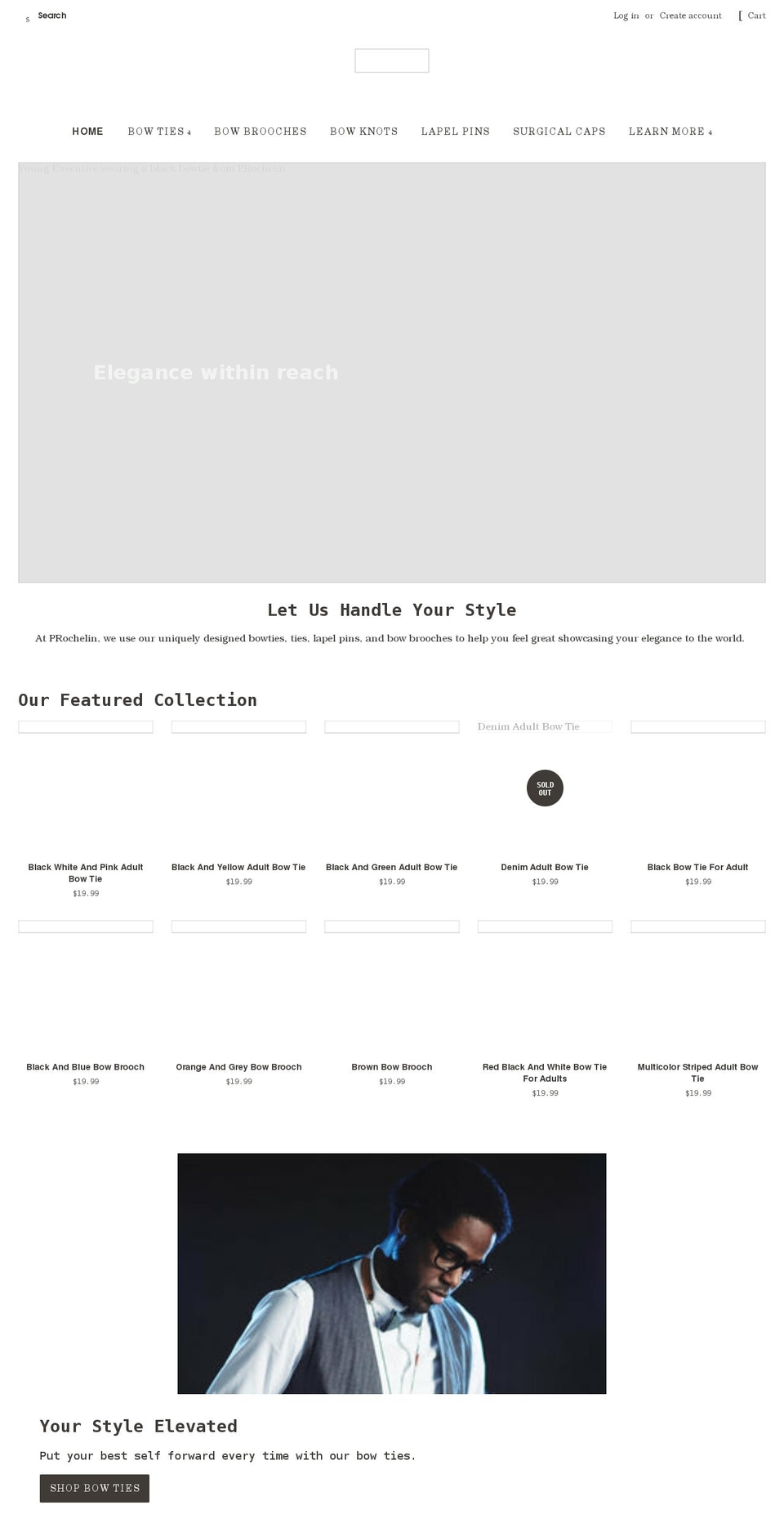 prochelin.com shopify website screenshot
