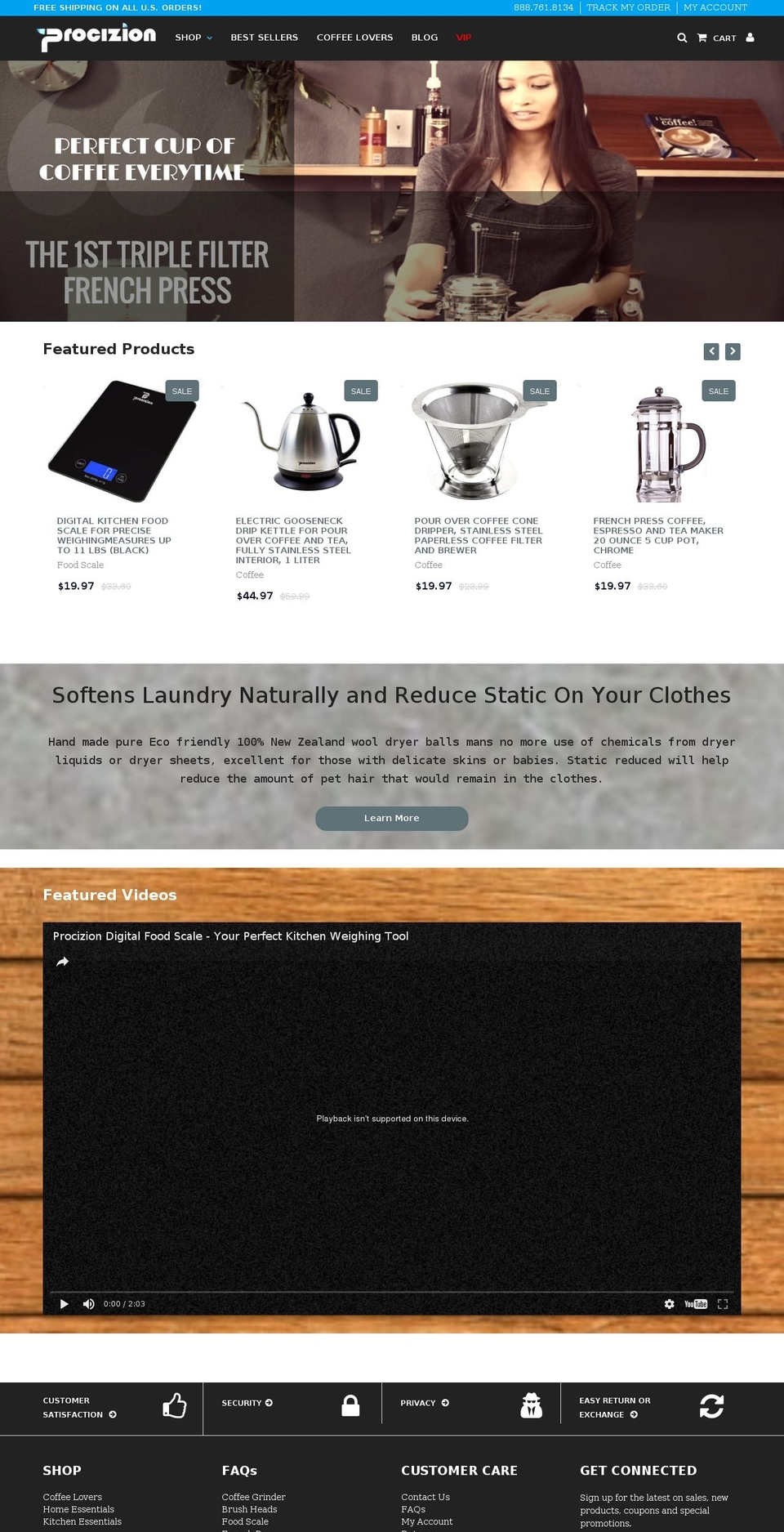 procizion.com shopify website screenshot