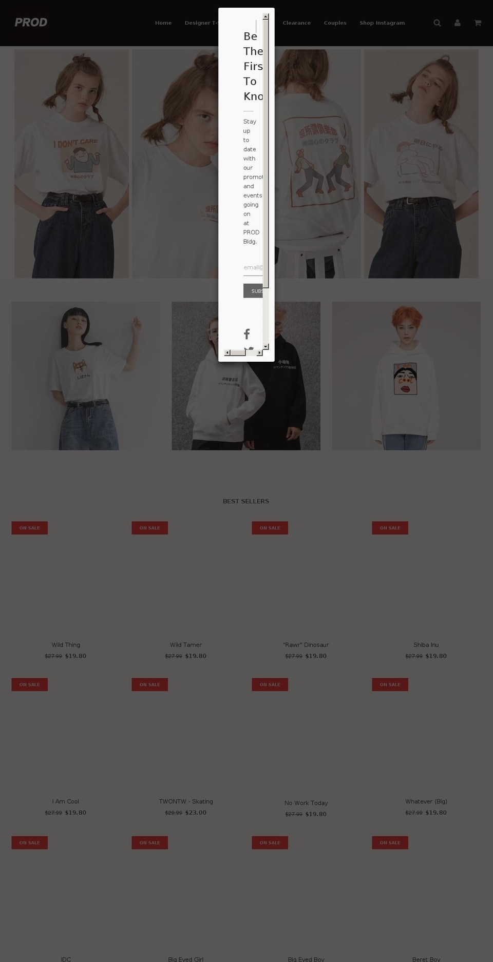prod.net shopify website screenshot