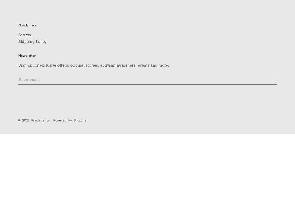 prodeus.studio shopify website screenshot