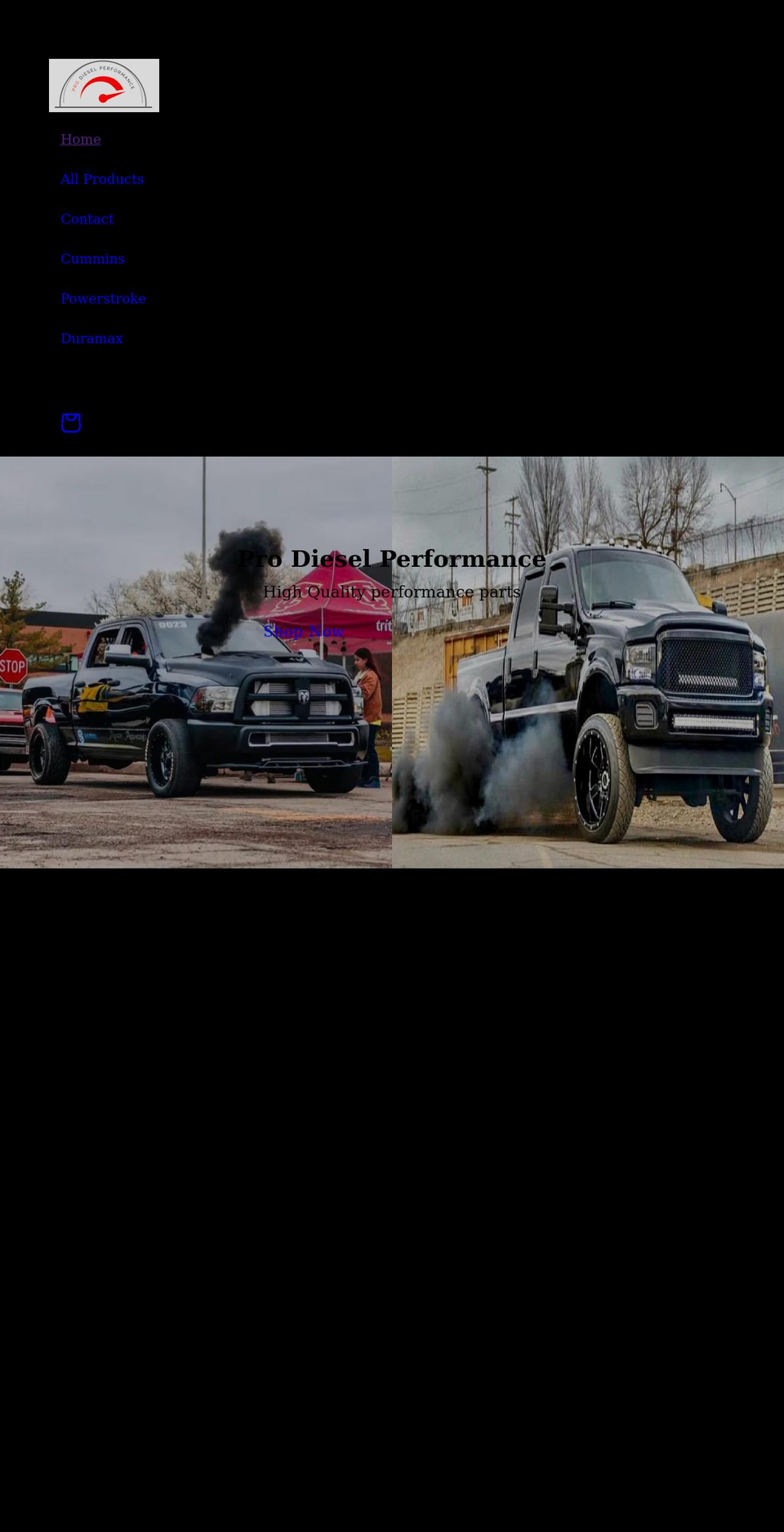 prodieselperformance.com shopify website screenshot