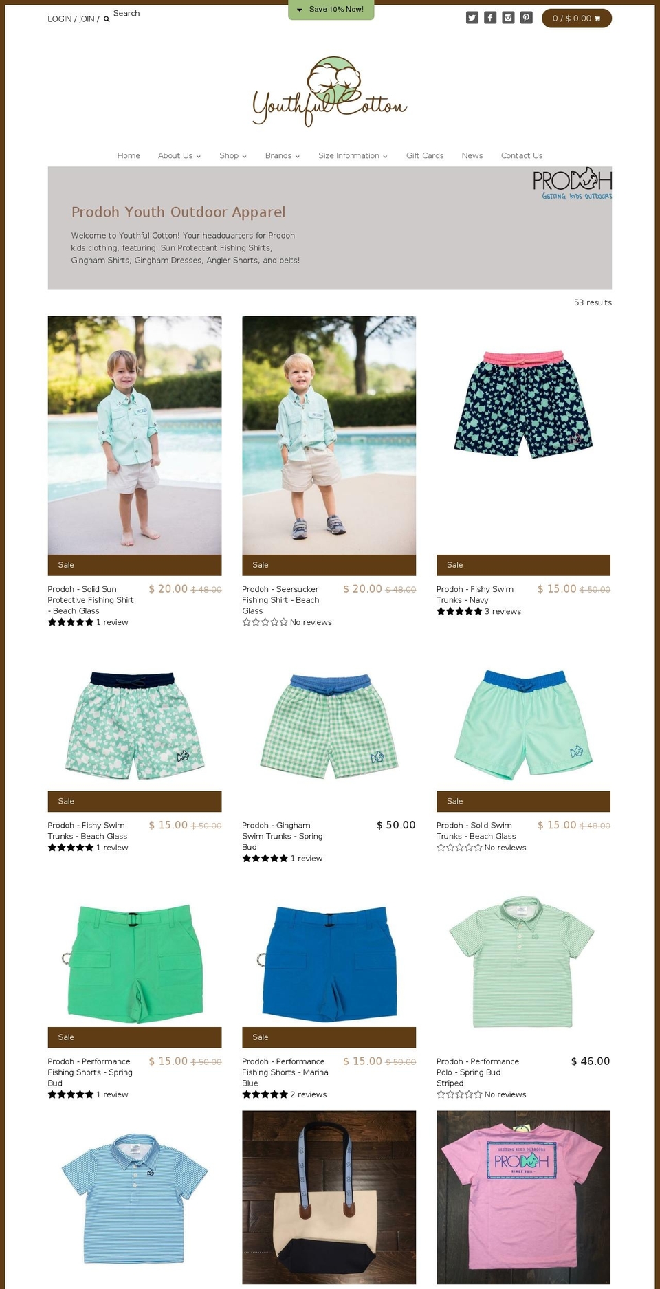 prodohkids.com — Shopify storefront screenshot