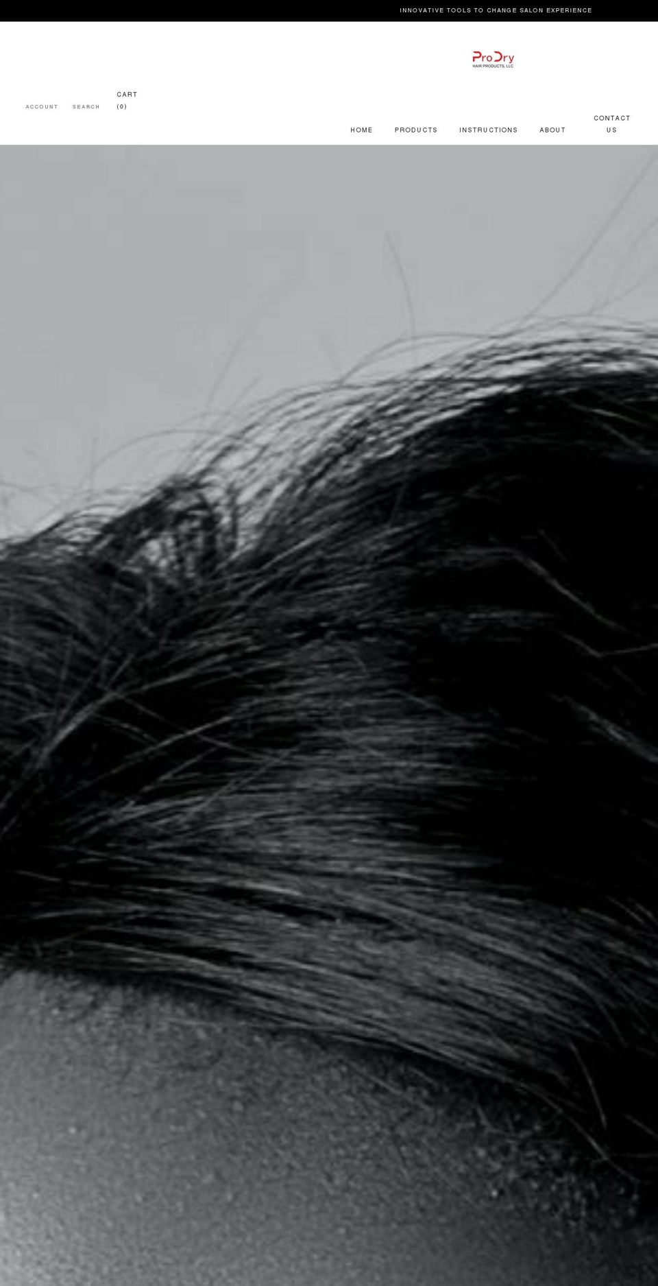 prodryhair.myshopify.com shopify website screenshot