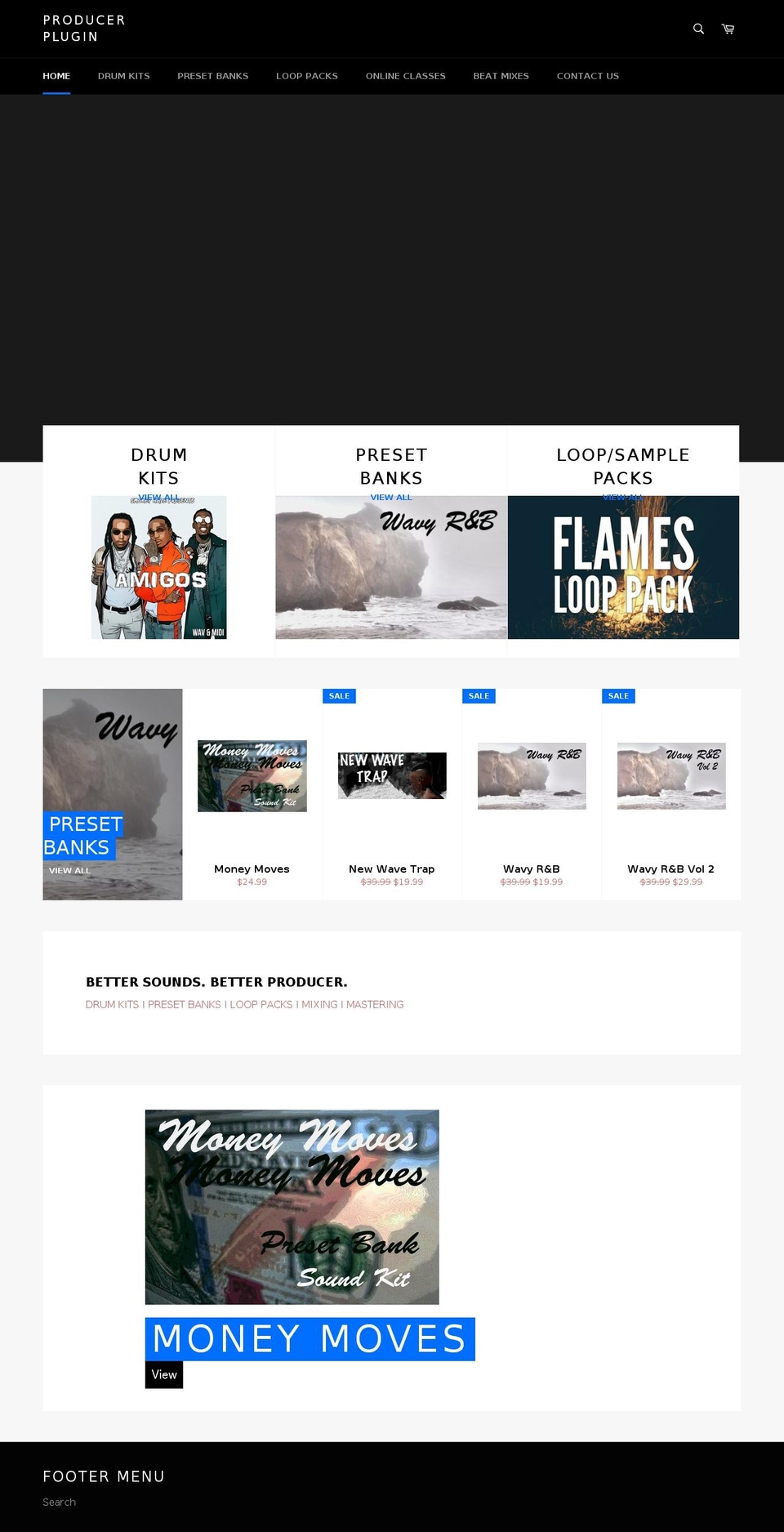 producerplugin.com — Shopify storefront screenshot