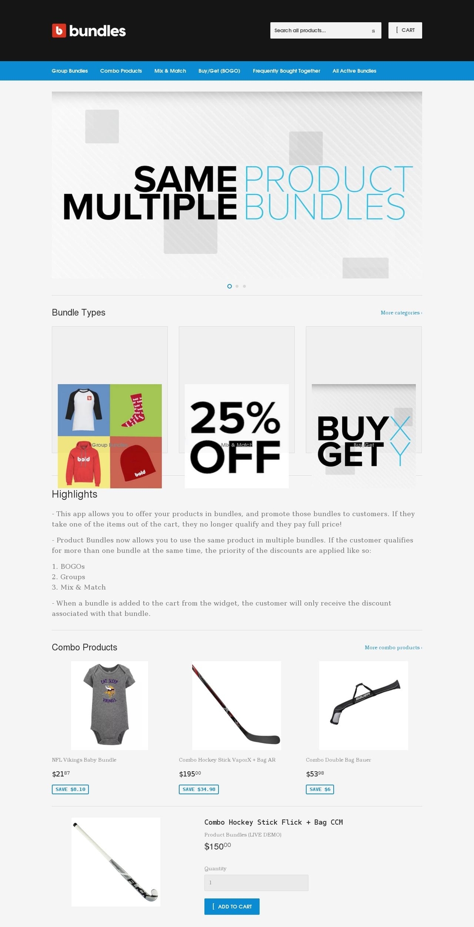 product-bundles.myshopify.com shopify website screenshot