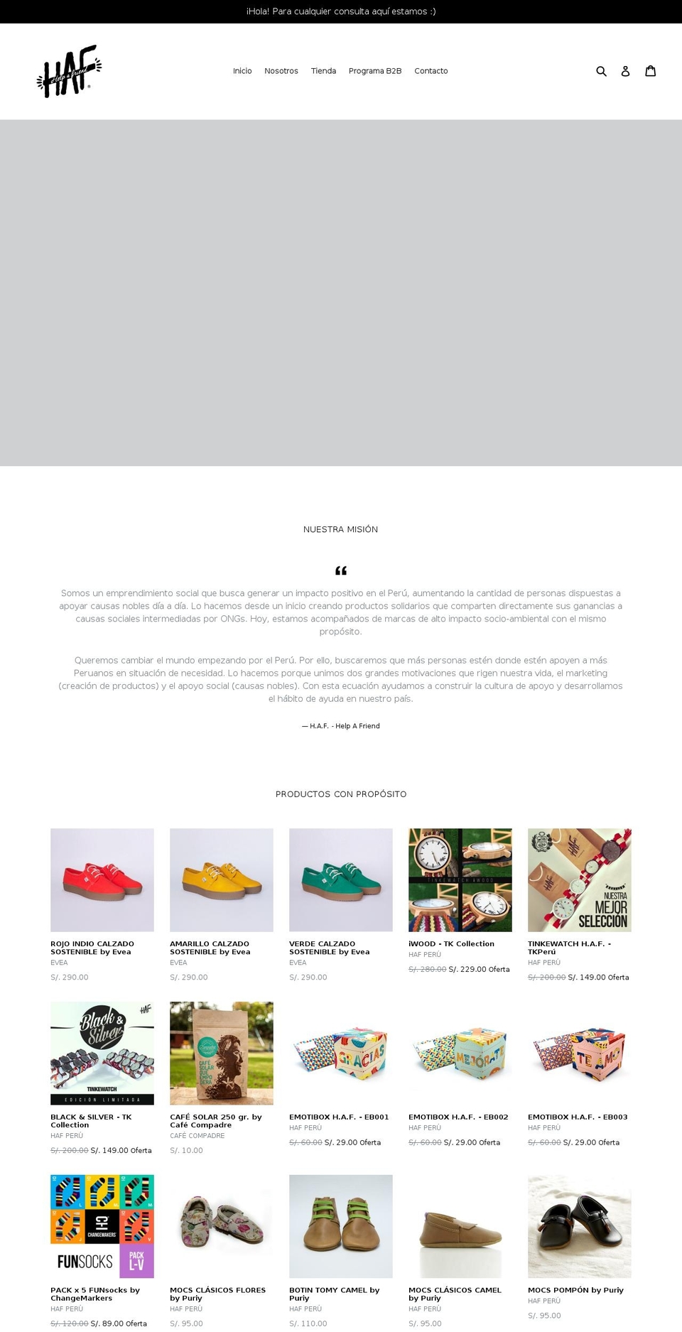 productosconsentido.com — Shopify storefront screenshot