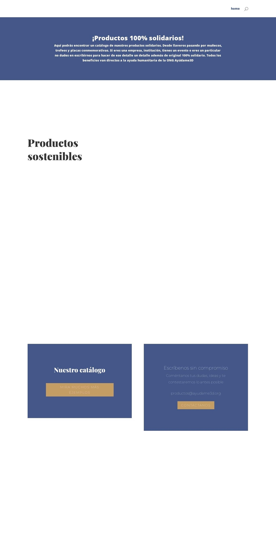 productossolidarios.com — Shopify storefront screenshot