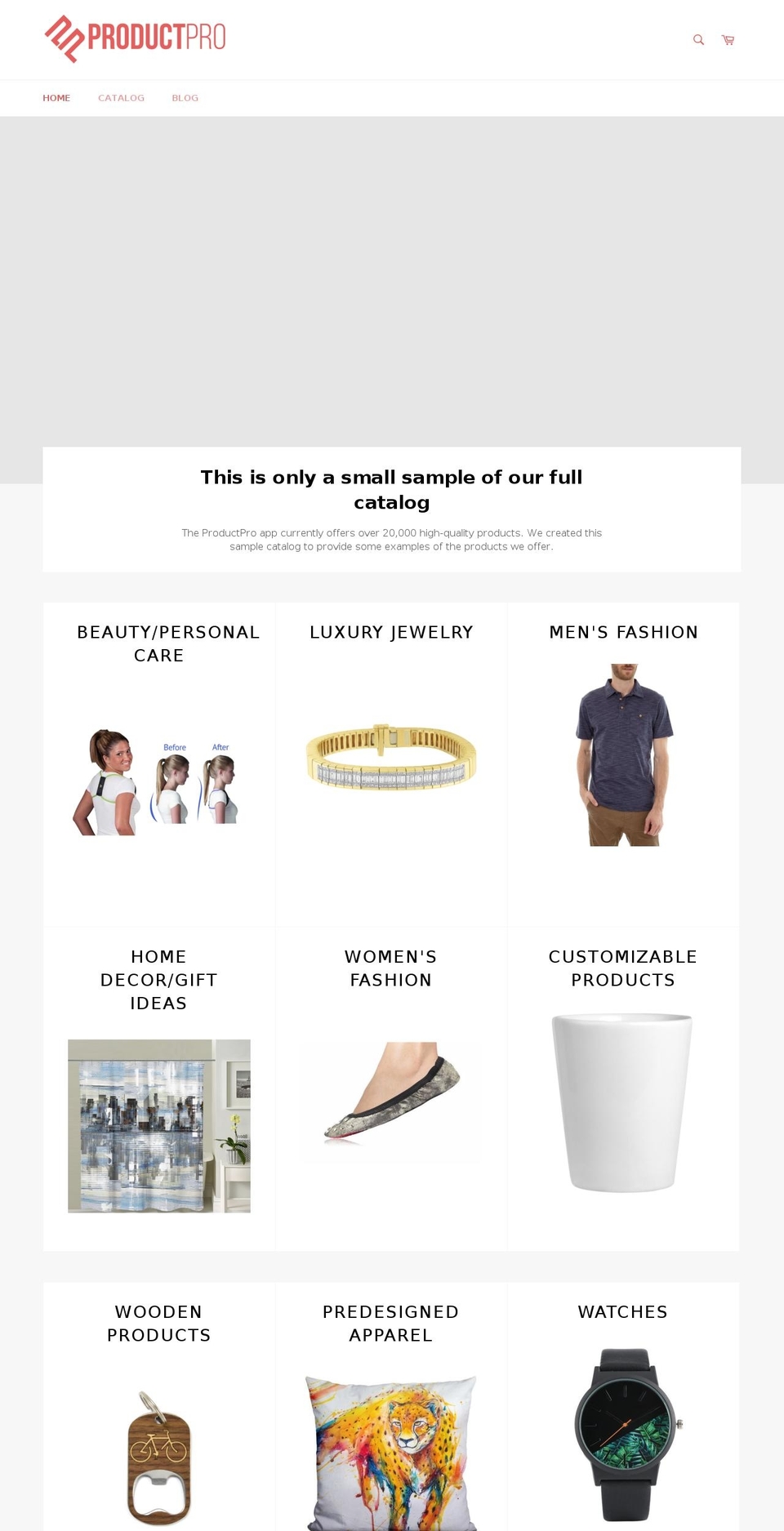 productpro-catalog.myshopify.com shopify website screenshot