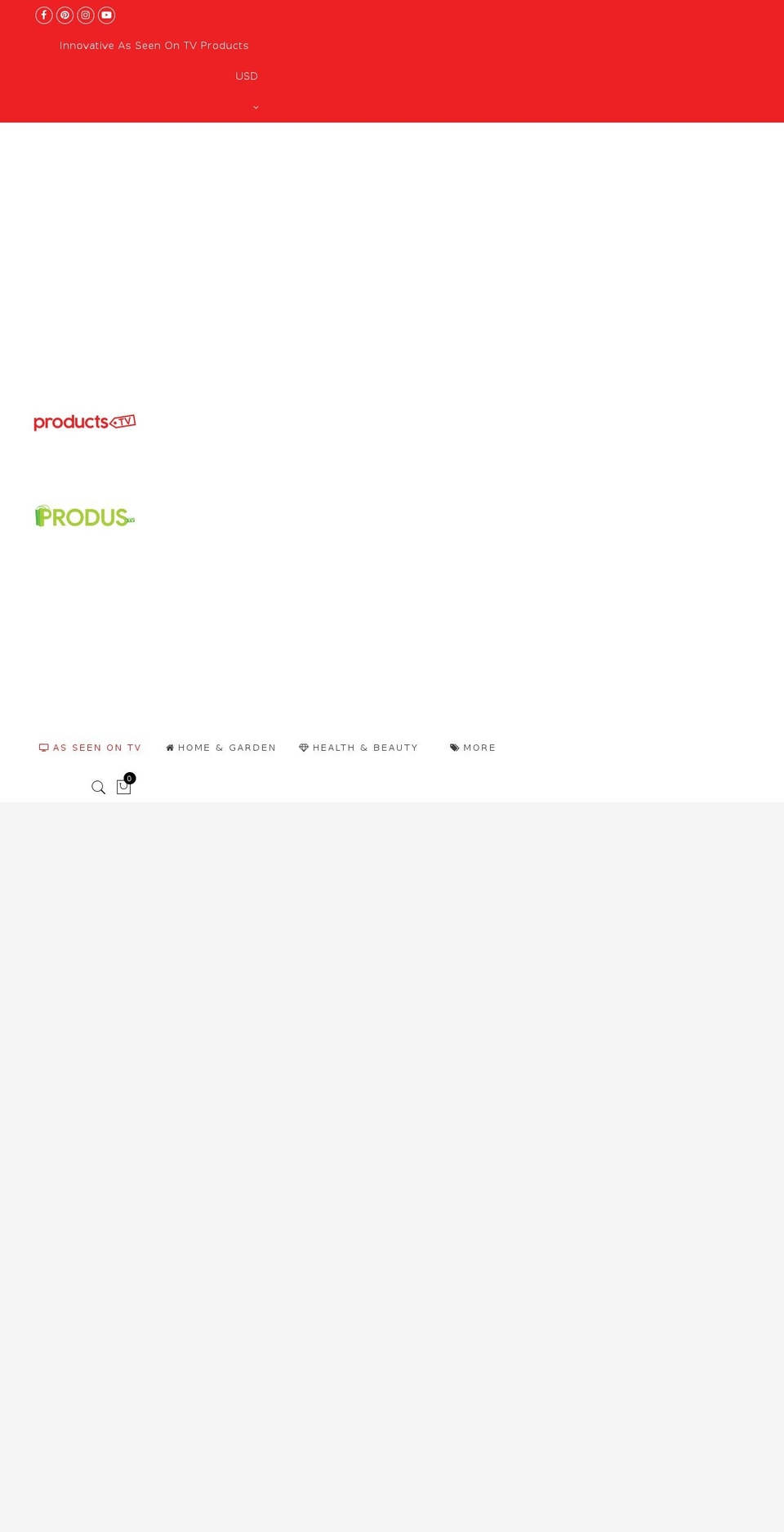 products.tv shopify website screenshot