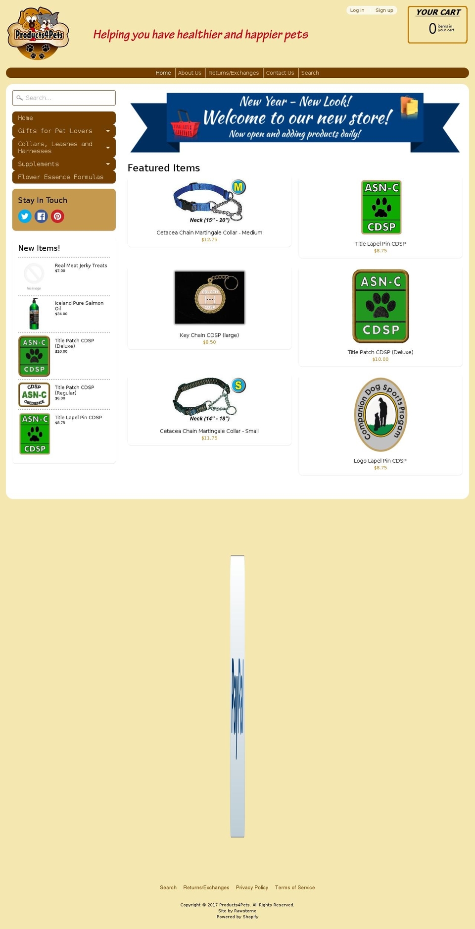 products4pets.com shopify website screenshot