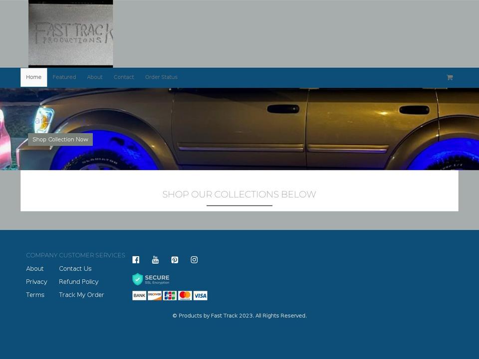 productsbyfasttrack.com — Shopify storefront screenshot