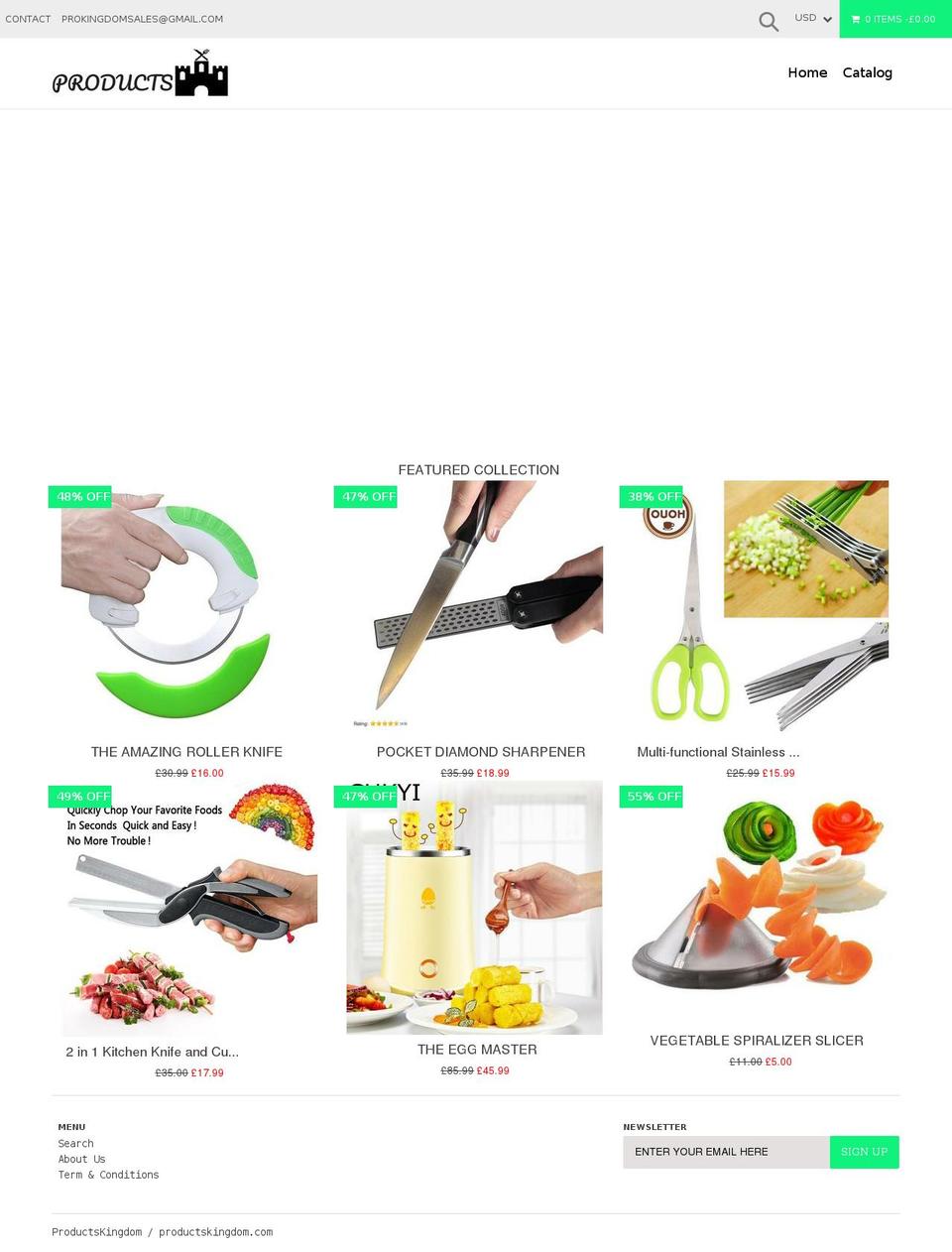 productskingdom.com — Shopify storefront screenshot