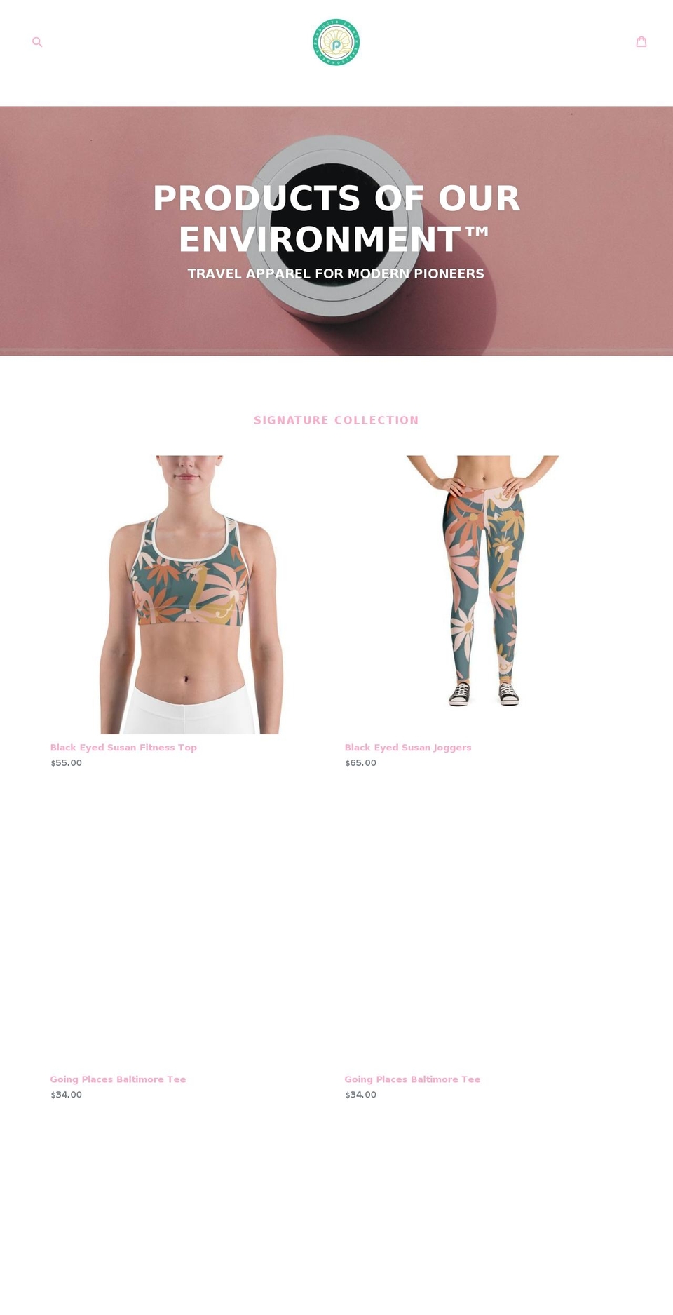 productsofourenvironment.com — Shopify storefront screenshot