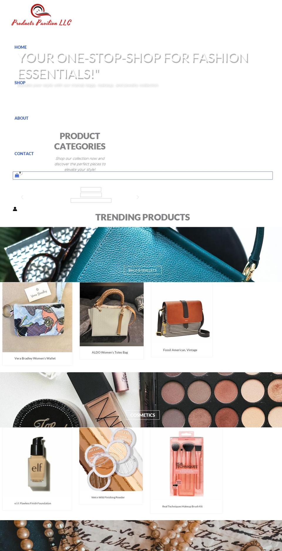 productspavilion.com — Shopify storefront screenshot