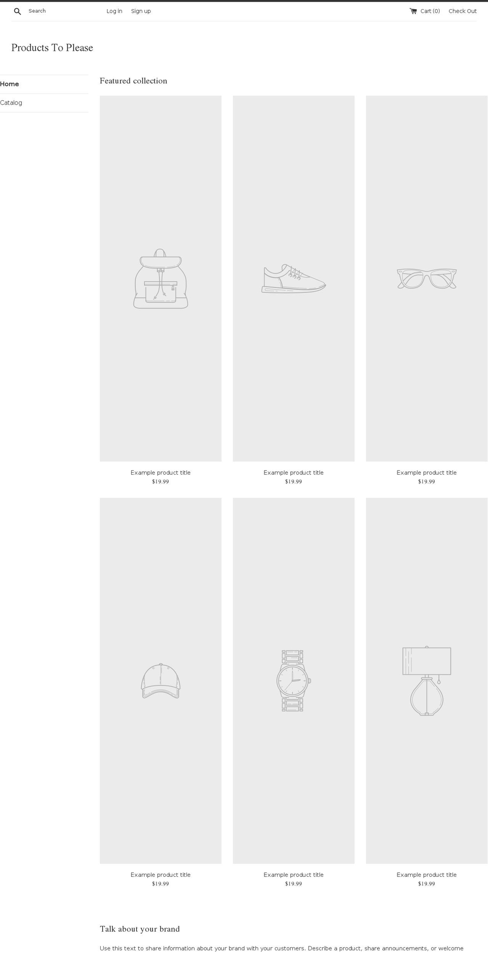 productstoplease.com — Shopify storefront screenshot