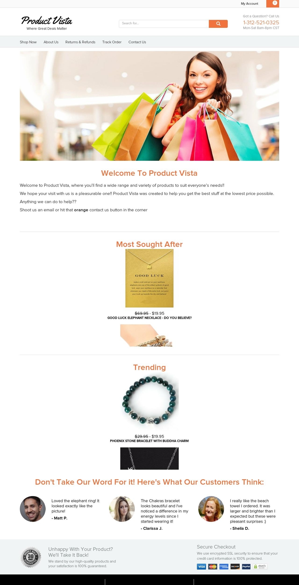 productvista.com — Shopify storefront screenshot