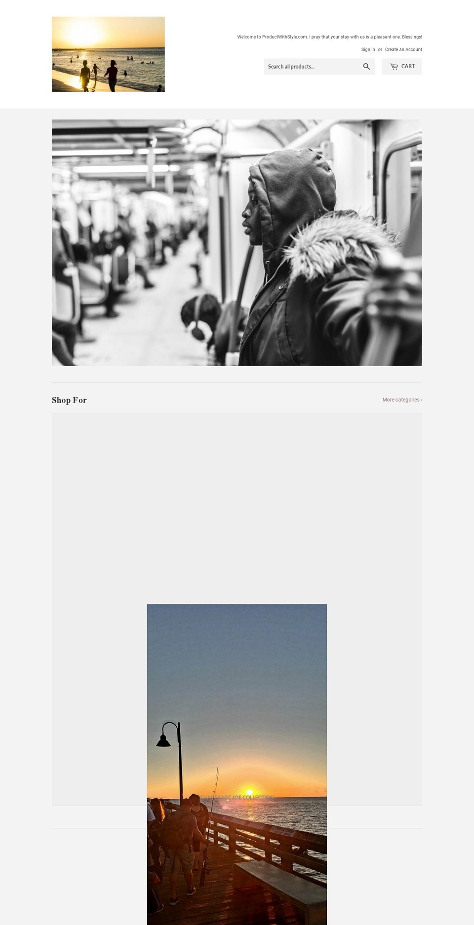productwithstyle.com shopify website screenshot