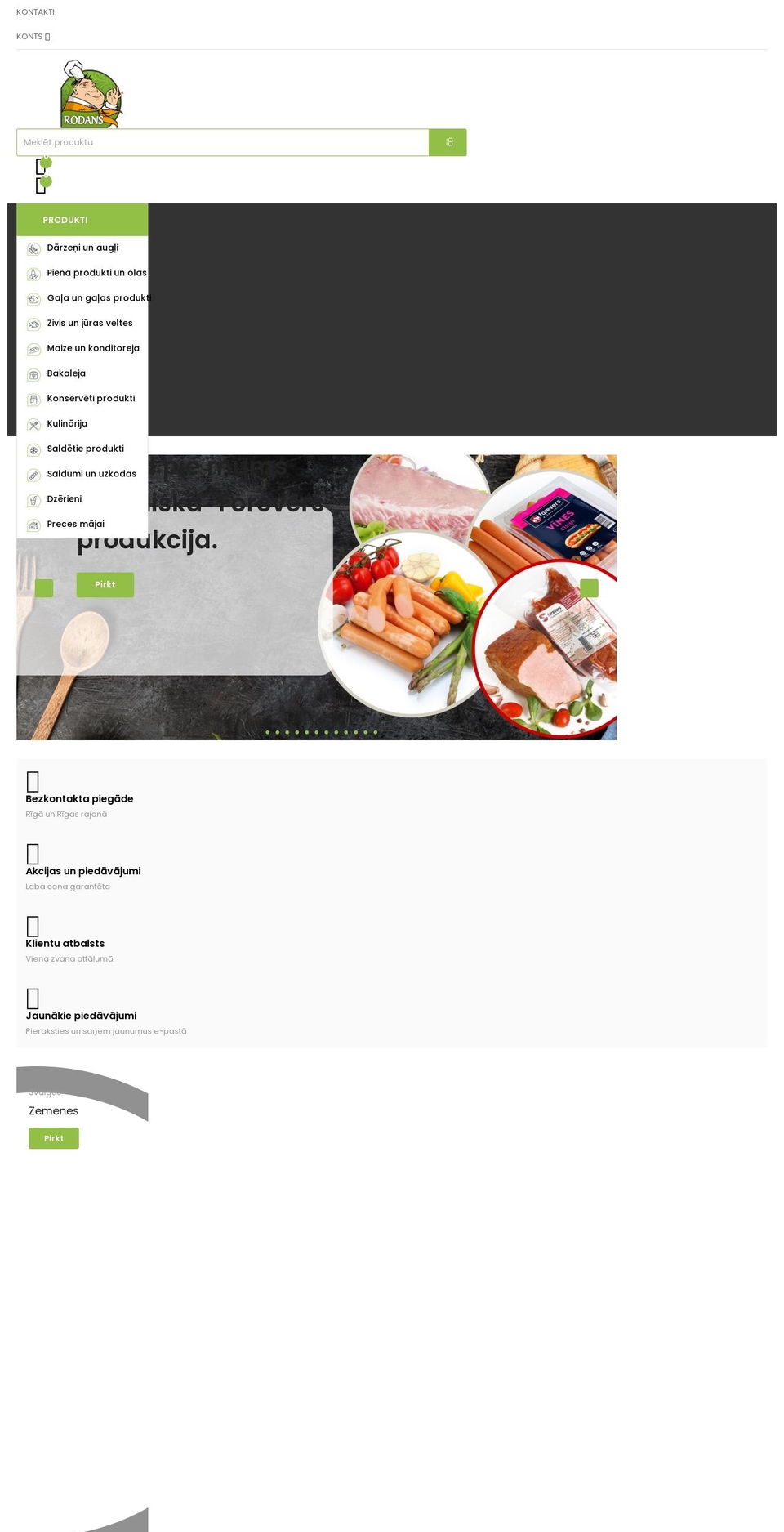 produktupiegade.lv shopify website screenshot