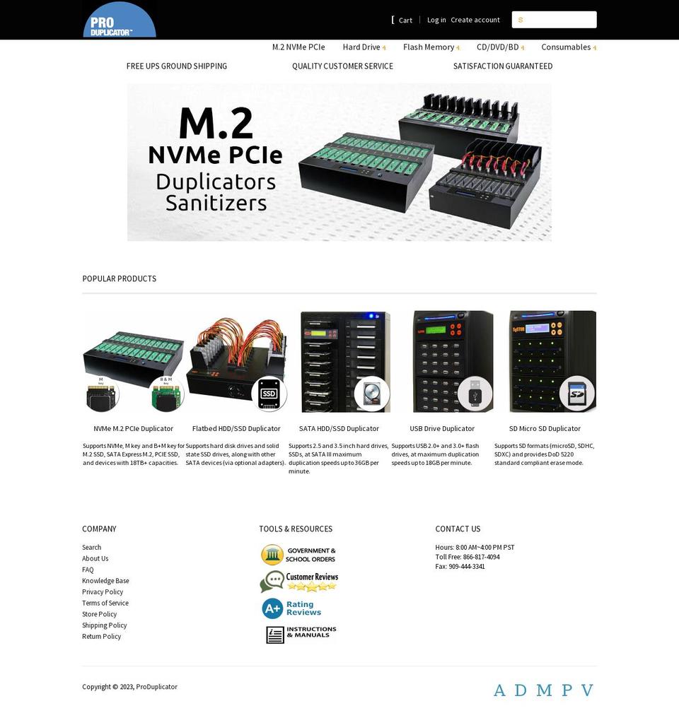 produplicator.myshopify.com — Shopify storefront screenshot