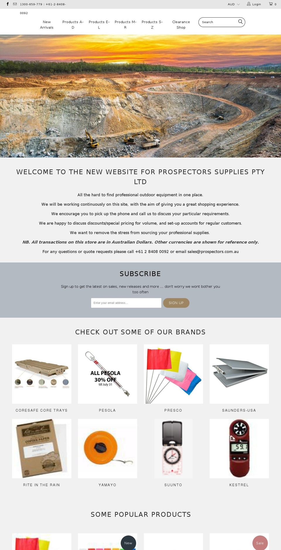 proearth.com.au shopify website screenshot