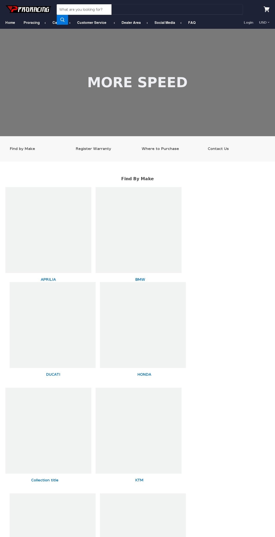 proexhausts.com shopify website screenshot